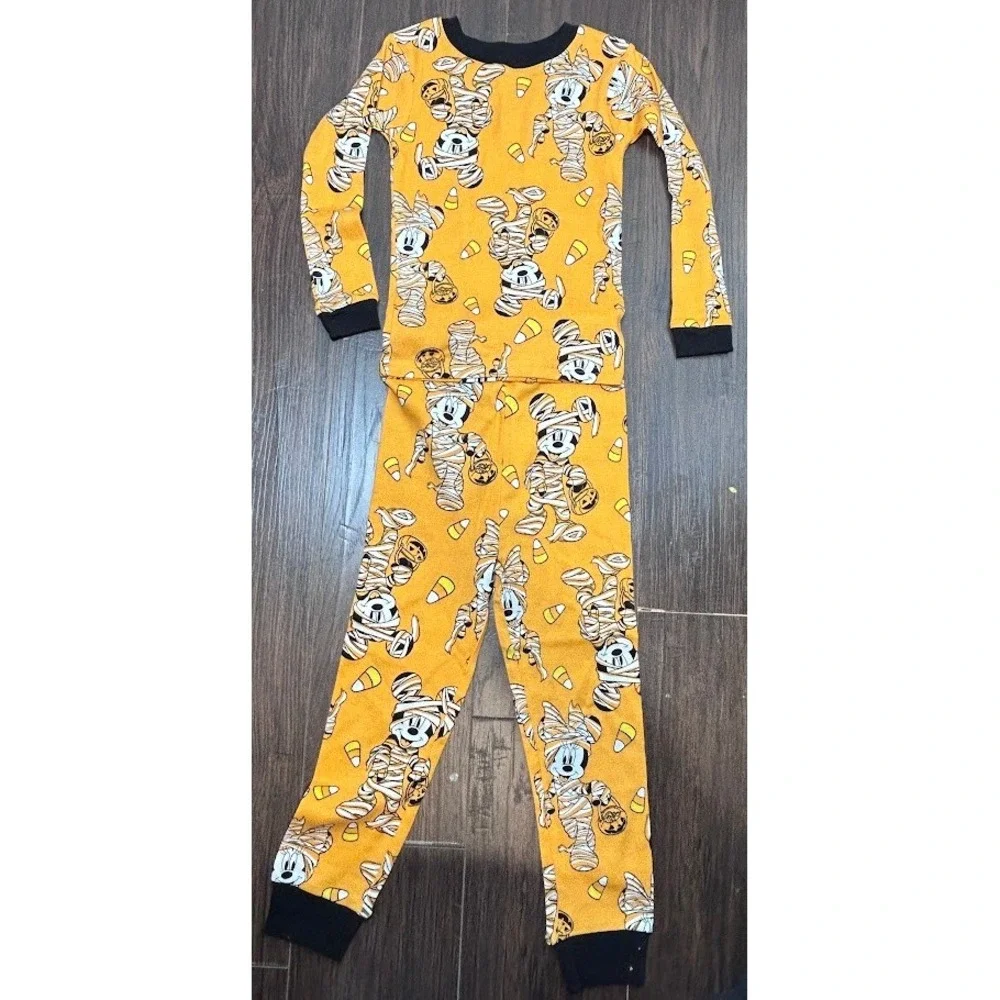 Disney Mickey‎ Mouse Mummy Halloween Pajamas Set Toddler Kids Size 5T